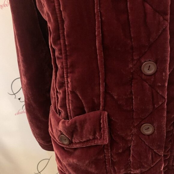 Roth LeCoven. Sz 10. Velvet Comfy Button Up Long Sleeve Jacket. 4 Pockets. WTC - Picture 3 of 6
